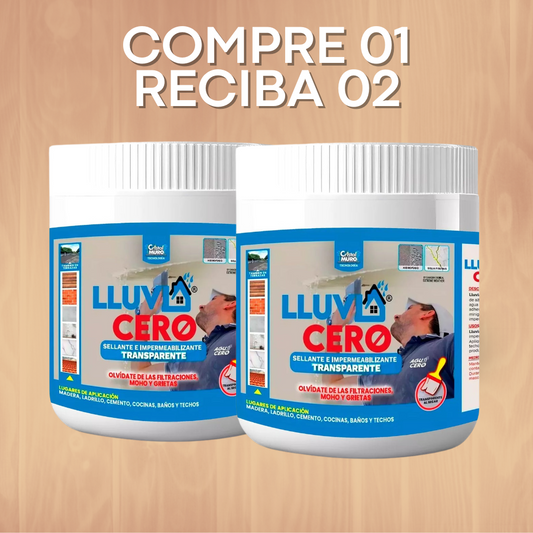 COMPRE 01 UNIDAD Y RECIBA 02 UNIDADES - Lluvia Cero Impermeabilizante Sellador 2x500ml