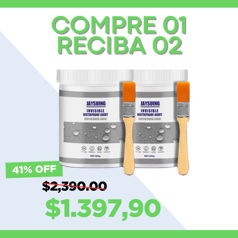 COMPRE 01 UNIDAD Y RECIBA 02 UNIDADES - Sellador de Grietas Súper Resistente al Água - 400g