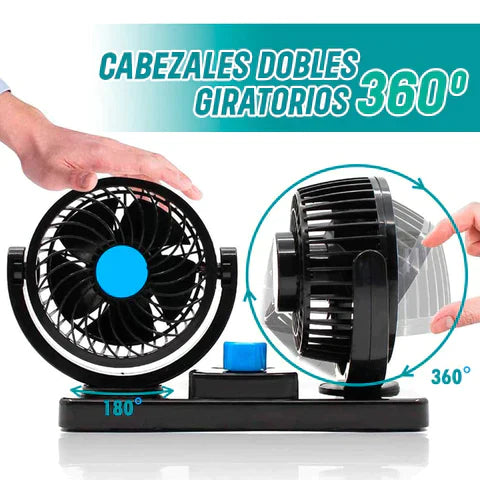 VENTILADOR DUAL GIRATORIO AUTOCOOL™ 360°